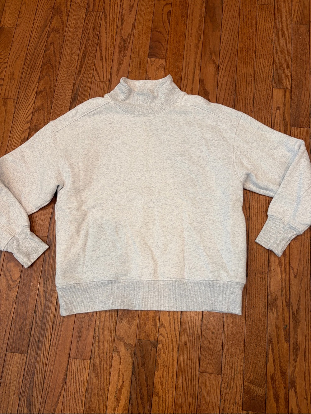 aerie Heather Gray Mock Neck Sweatshirt XS Offline